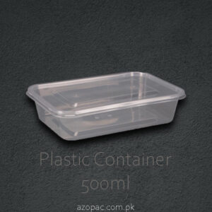 Plastic Container Transparent – 500ml