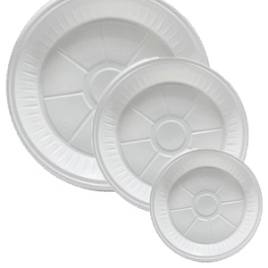 Disposable Plates – White Plastic Plates for Parties, Events & Daily Use Pack of 25