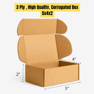 5x4x2 Inch Mini Kraft Shipping Box – Eco-Friendly Packaging for Jewelry, Gifts & Small Items