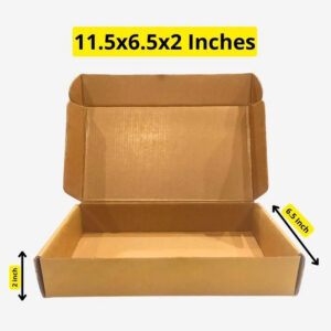 11.5x6.5x2 Inch E-commerce Shipping Box – Durable Kraft Mailer for Online Orders & Courier Packaging