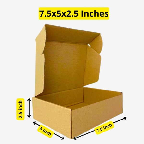 7.5x5x2.5 Inch E-commerce Shipping Box – Sturdy Kraft Mailer for Online Orders & Small Product Packaging