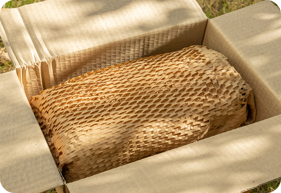 Shipping Paper Wrap HexcelWrap Mini Honeycomb Packing Paper - Eco-Friendly Sustainable Alternative To Bubble Wrap For Shipping & Moving, 12 X 750' Self-Dispensing Box Eco Friendly Shipping Material Sustainable Bubble Wrap